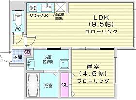 シェラトン札幌菊水  ｜ 北海道札幌市白石区菊水九条2丁目（賃貸マンション1LDK・3階・32.58㎡） その2