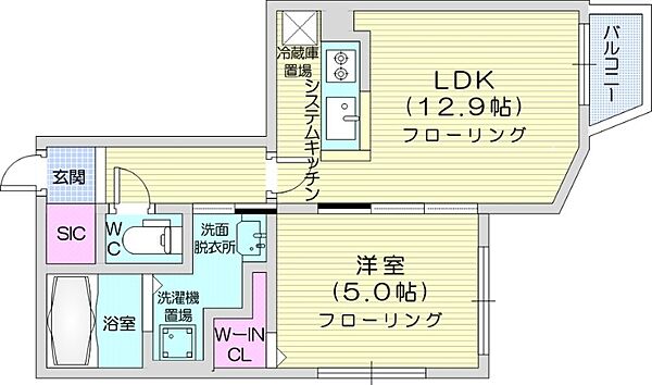 アールズ・コート ｜北海道札幌市中央区南二十二条西6丁目(賃貸マンション1LDK・3階・42.41㎡)の写真 その2