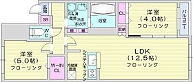 北海道札幌市北区北二十四条西2丁目（賃貸マンション2LDK・2階・52.17㎡） その2