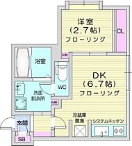 ピュア東彩館8  ｜ 北海道札幌市東区北二十五条東16丁目（賃貸マンション1DK・4階・24.94㎡） その2