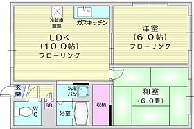 北海道石狩市花川南七条1丁目（賃貸アパート2LDK・2階・40.50㎡） その2