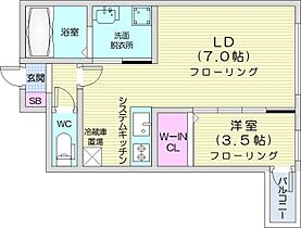 Court　Tiara  ｜ 北海道札幌市豊平区西岡四条8丁目（賃貸マンション1LDK・1階・30.38㎡） その2