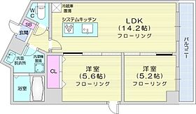 Louvre真駒内  ｜ 北海道札幌市南区真駒内本町5丁目（賃貸マンション2LDK・2階・53.49㎡） その2