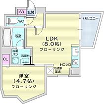 クラッセ円山　WEST  ｜ 北海道札幌市中央区北五条西23丁目（賃貸マンション1LDK・6階・30.17㎡） その2