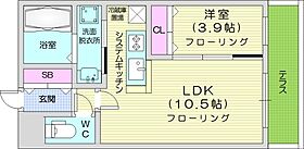 ラ・エスペランス月寒公園  ｜ 北海道札幌市豊平区月寒西一条4丁目（賃貸マンション1LDK・1階・32.19㎡） その2