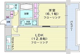 グランカーサ南9条  ｜ 北海道札幌市中央区南九条西12丁目（賃貸マンション1LDK・11階・40.49㎡） その2