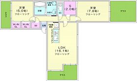 MセレクションステラII  ｜ 北海道札幌市中央区宮の森一条7丁目（賃貸マンション2LDK・1階・71.35㎡） その2