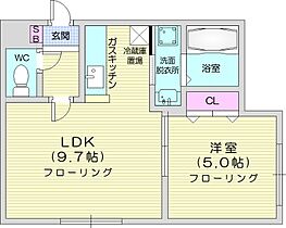 タカライーストプレイス  ｜ 北海道札幌市東区北十五条東13丁目（賃貸マンション1LDK・2階・32.45㎡） その2