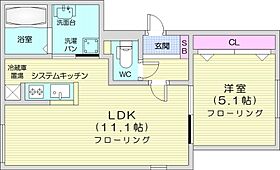 il cuore due  ｜ 北海道札幌市北区北十四条西3丁目1-18（賃貸マンション1LDK・5階・34.82㎡） その2