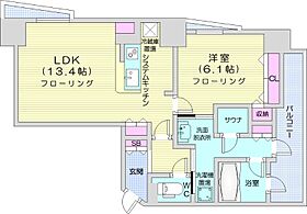 Fリミテッド北広島  ｜ 北海道北広島市中央5丁目（賃貸マンション1LDK・14階・51.44㎡） その2