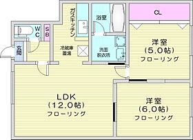 スコーピオN21  ｜ 北海道札幌市東区北二十一条東18丁目（賃貸アパート2LDK・2階・46.20㎡） その2