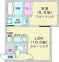 北海道札幌市北区麻生町6丁目（賃貸マンション1LDK・2階・35.83㎡） その2