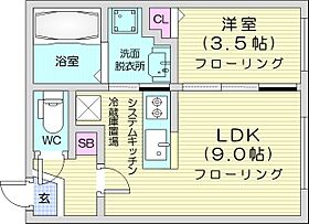 北海道札幌市手稲区前田二条11丁目（賃貸マンション1LDK・4階・30.00㎡） その2