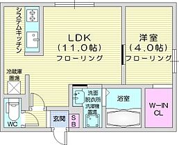 北海道札幌市北区北三十三条西9丁目（賃貸マンション1LDK・3階・36.14㎡） その2