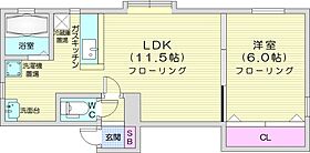 北海道札幌市北区新琴似十一条13丁目（賃貸アパート1LDK・2階・41.30㎡） その2