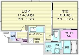 北海道札幌市北区南あいの里5丁目（賃貸アパート1LDK・1階・48.19㎡） その2