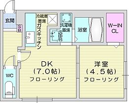 北海道札幌市東区北四十三条東12丁目（賃貸マンション1DK・1階・29.24㎡） その2