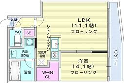 仮)GRANー南6西23MS A棟 5階1LDKの間取り