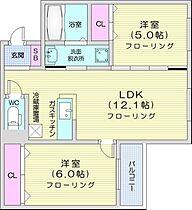 LaCausaN18  ｜ 北海道札幌市東区北十八条東17丁目（賃貸マンション2LDK・2階・49.33㎡） その2