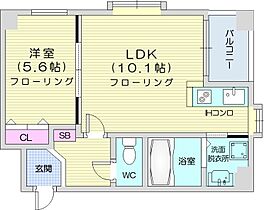 ノヴァクリスタル  ｜ 北海道札幌市中央区南三条西8丁目（賃貸マンション1LDK・6階・36.34㎡） その2