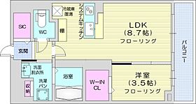 デュオヴェール札幌北大前グレイス  ｜ 北海道札幌市北区北十二条西3丁目（賃貸マンション1LDK・12階・33.11㎡） その2