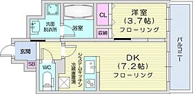 クラークノルド  ｜ 北海道札幌市北区北九条西3丁目（賃貸マンション1LDK・8階・30.70㎡） その2