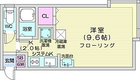 北海道札幌市北区麻生町1丁目（賃貸アパート1K・3階・26.73㎡） その2