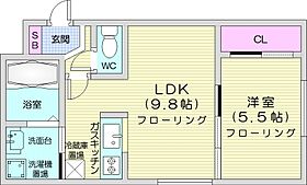 北海道札幌市北区北二十八条西4丁目3-8（賃貸マンション1LDK・3階・34.56㎡） その2