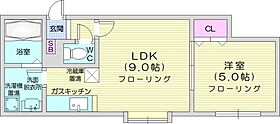 北海道札幌市東区北三十八条東4丁目（賃貸アパート1LDK・2階・32.40㎡） その2