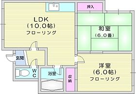 北海道札幌市北区新琴似六条7丁目（賃貸アパート2LDK・2階・43.20㎡） その2