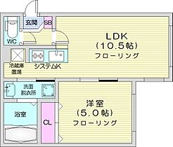 (仮)ブリスS2E2  ｜ 北海道札幌市中央区南二条東2丁目（賃貸マンション1LDK・2階・35.25㎡） その2