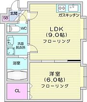 ラ・ブランカ215  ｜ 北海道札幌市北区北二十一条西5丁目（賃貸アパート1LDK・3階・35.64㎡） その2