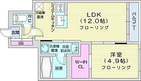 リベッキオ豊平公園  ｜ 北海道札幌市豊平区豊平四条13丁目（賃貸マンション1LDK・2階・38.30㎡） その2