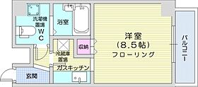 セゾン・ドゥ・ブランシェ北21条  ｜ 北海道札幌市北区北二十一条西4丁目（賃貸マンション1R・7階・25.12㎡） その2