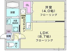 TSUBAKI SQUARE 静修学園前  ｜ 北海道札幌市中央区南十七条西6丁目（賃貸マンション1LDK・3階・28.50㎡） その2