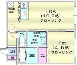 (仮)発寒11条3丁目MS  ｜ 北海道札幌市西区発寒十一条3丁目（賃貸マンション1LDK・4階・32.20㎡） その2