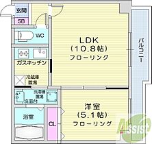 北海道札幌市北区北二十五条西5丁目（賃貸マンション1LDK・7階・35.84㎡） その2