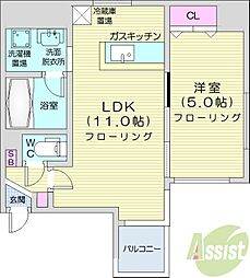 間取図画像 1LDK