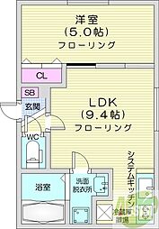 間取図画像 1LDK