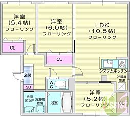 間取図画像 3LDK