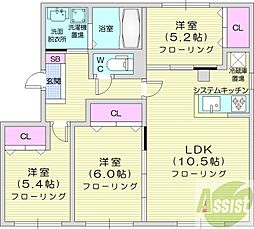 間取図画像 3LDK