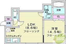 間取図画像 1LDK