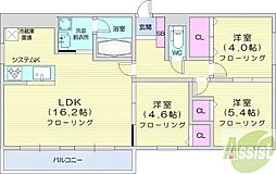 HS313 3LDKの間取図画像