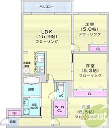 間取図画像 3LDK