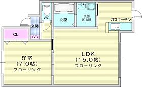 北海道札幌市東区北四十三条東13丁目（賃貸アパート1LDK・2階・42.48㎡） その2