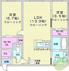 物件の間取り