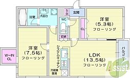 間取図画像 2LDK