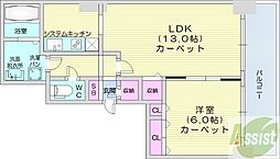 間取図画像 1LDK