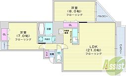 間取図画像 2LDK