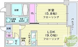 間取図画像 1LDK
